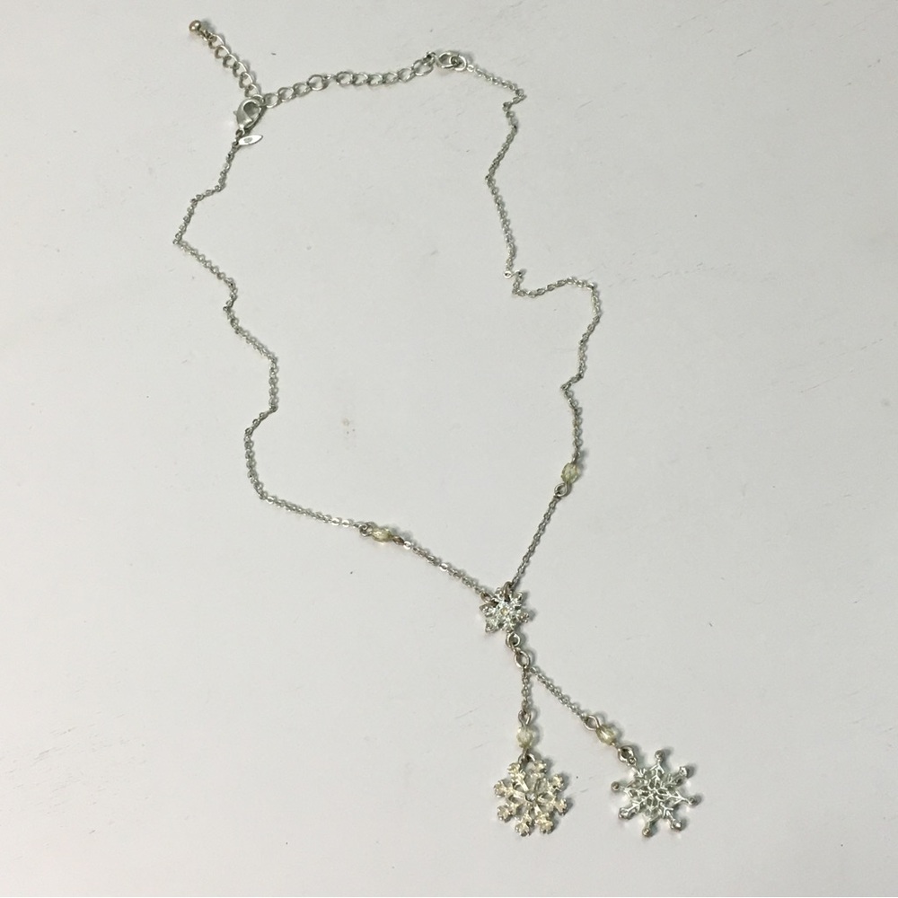Silver Snowflake Necklace - Picture 6 of 7